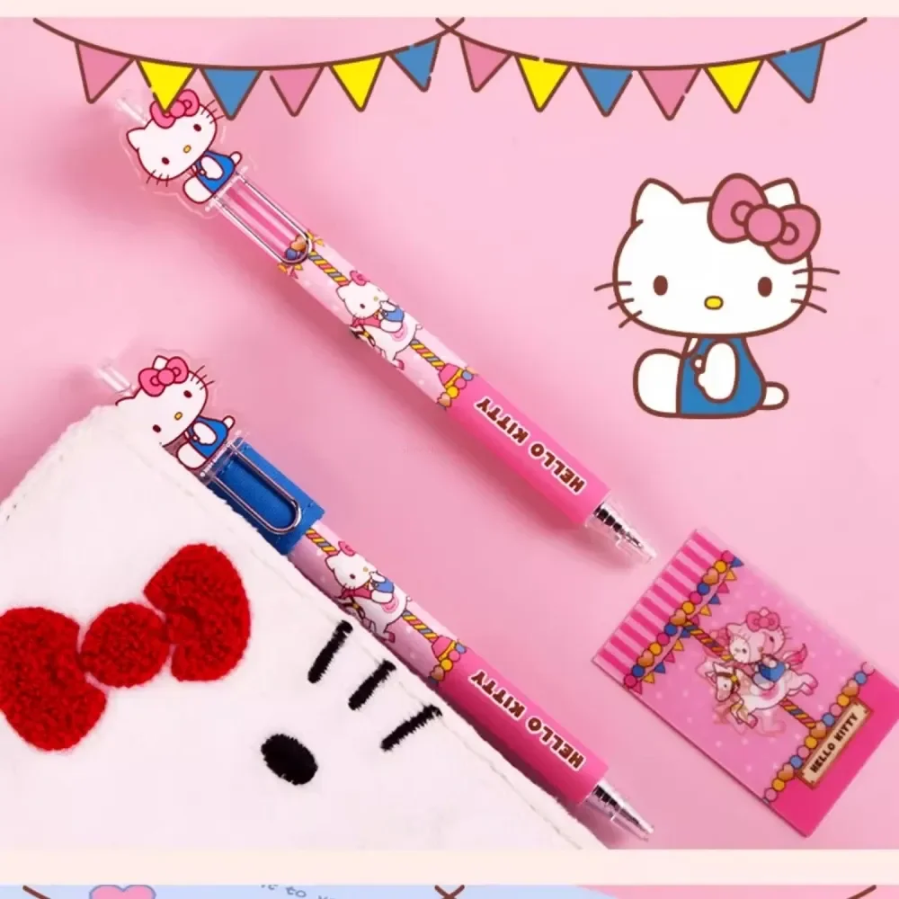 Imagem -02 - Série de Caracteres Sanrio Olá Kitty Neutro Caneta Bonito Tinta de Secagem Rápida Material Escolar Genuíno Atacado Alta Qualidade