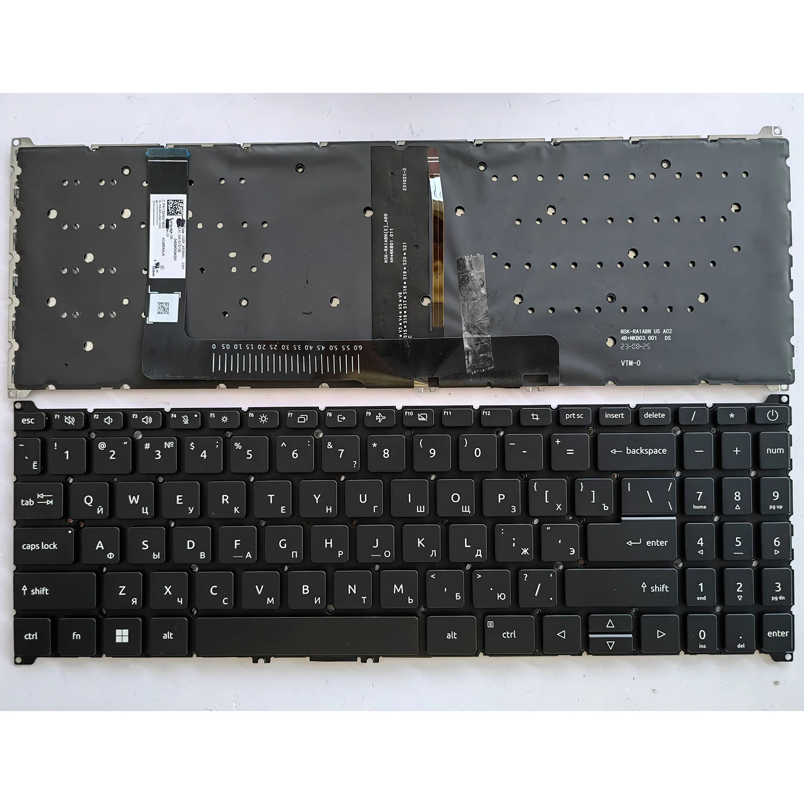 

RU Layout for Acer Aspire 3 A315-59 A315-59G A515-57 A515-57G A715-51G A715-76 Laptop Keyboard