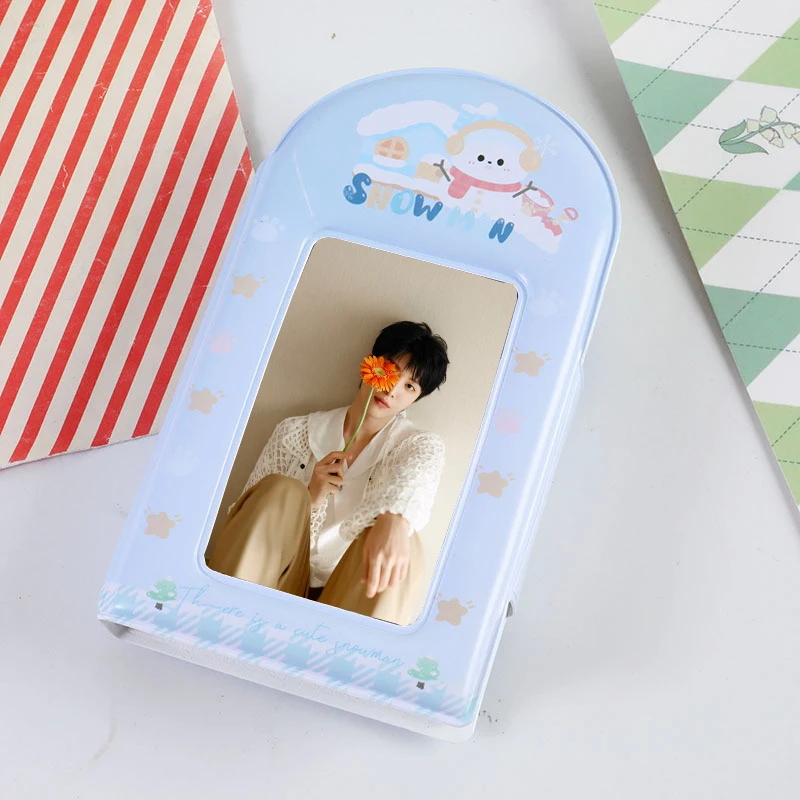 Kpop Binder 3 Inch Photo Card Organizer Card Holder Idol Postcard Album Photo Lomo Card Collector Card Photocards Holder