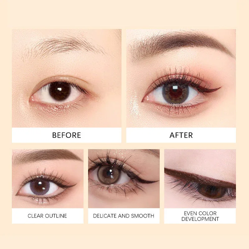 Eyeliner imperméable Duo crayon pour les yeux aiguisé