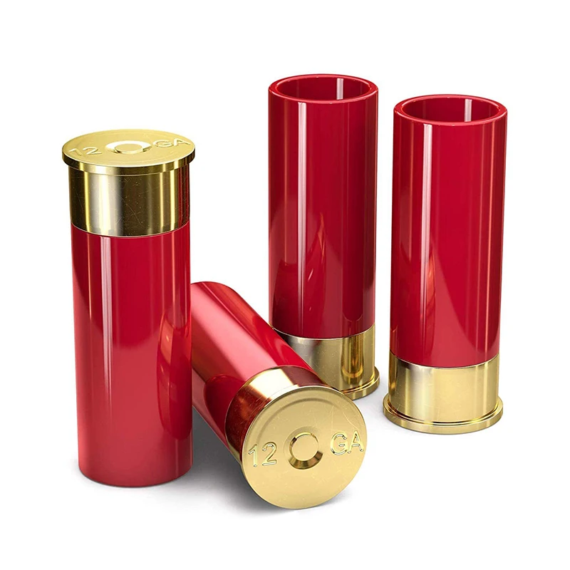 

4Pcs *1.2oz/36ml Plastic Shotgun Bullet Shape Shot Wine Cups Wine Glass Party Drinkware Friend Gift Shot Glass