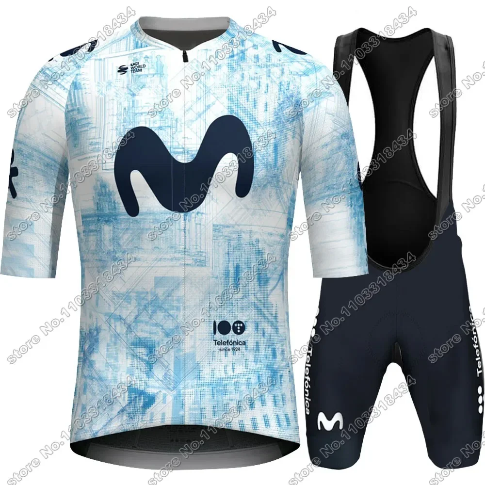 Spain Tour M Cycling Jersey 2024 Pro team Set Short Sleeve Clothing Men Road Bike Shirt Suit Bicycle bib Shorts MTB Wear Maillot