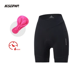 HISERWA Women Cycling Shorts Summer Outdoors MTB Bicycles Pans Breathable Seamless Fitness Yoga Shorts Pro Team Cycling Shorts