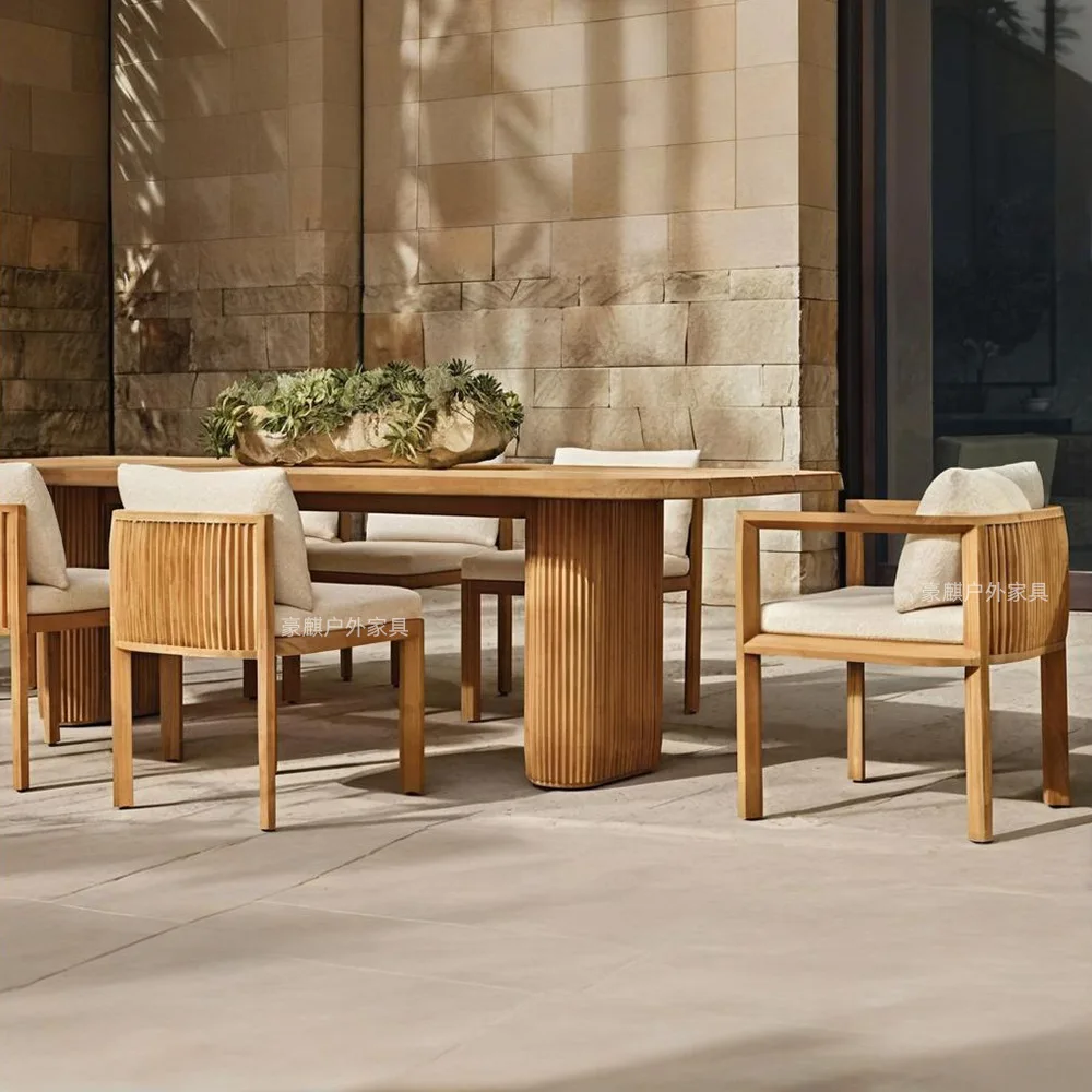 LMM Nordic outdoor tables and chairs outdoor garden garden tables and chairs waterproof and sunscreen