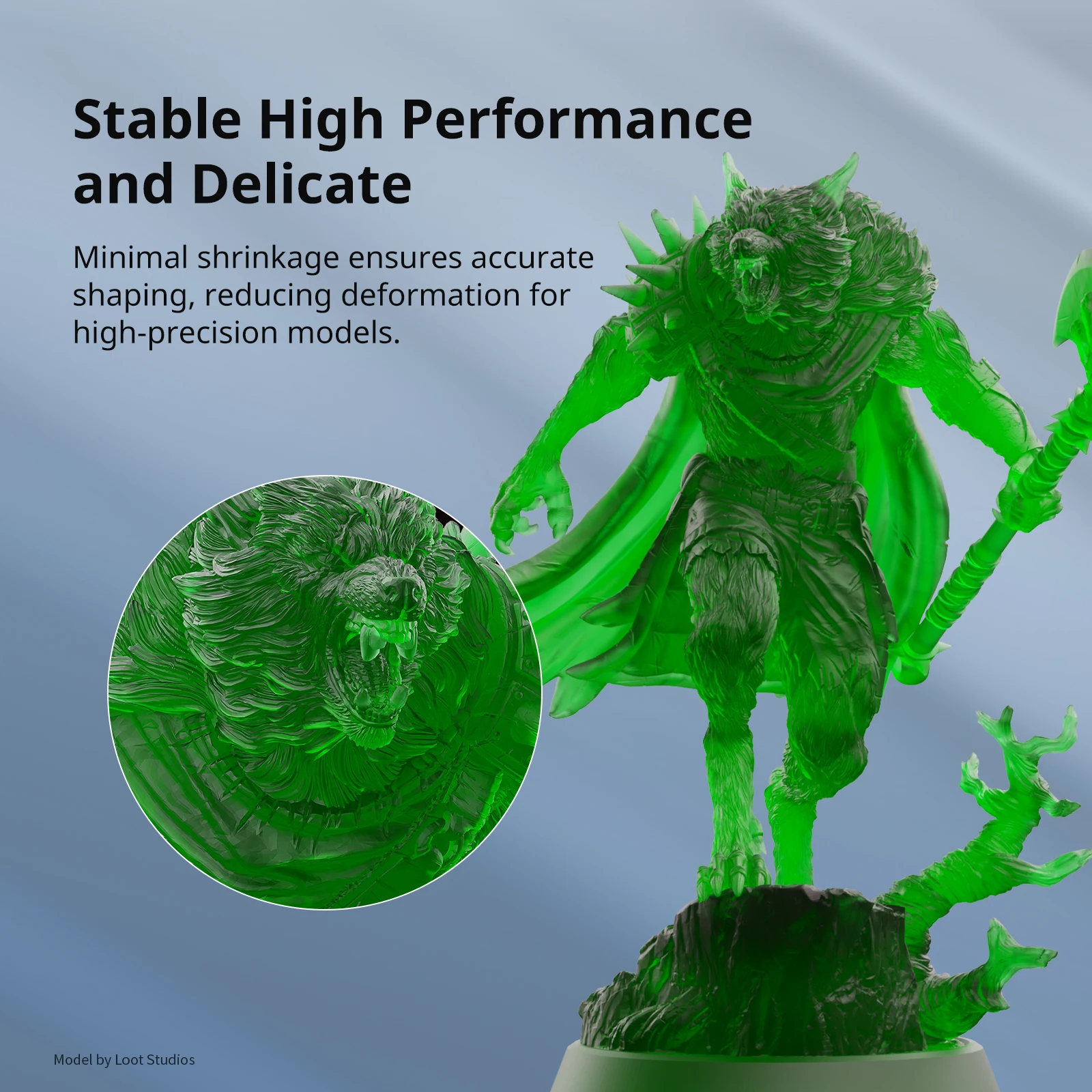 애니큐빅 식물성 레진 3D 프린팅 재료 405nm 친환경 UV 레진 업그레이드된 성능 3D 프린터 레진 포톤 M7용