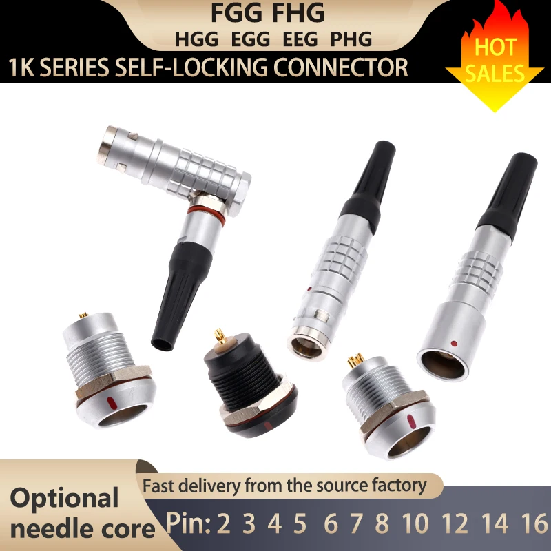 conector-de-aviacao-1k-fgg-fhg-egg-hgg-phg-com-2-3-4-5-6-7-8-10-12-14-16-pinos-ip68-a-prova-d'Agua-para-uso-externo-conexao-push-pull-com-travamento-automatico