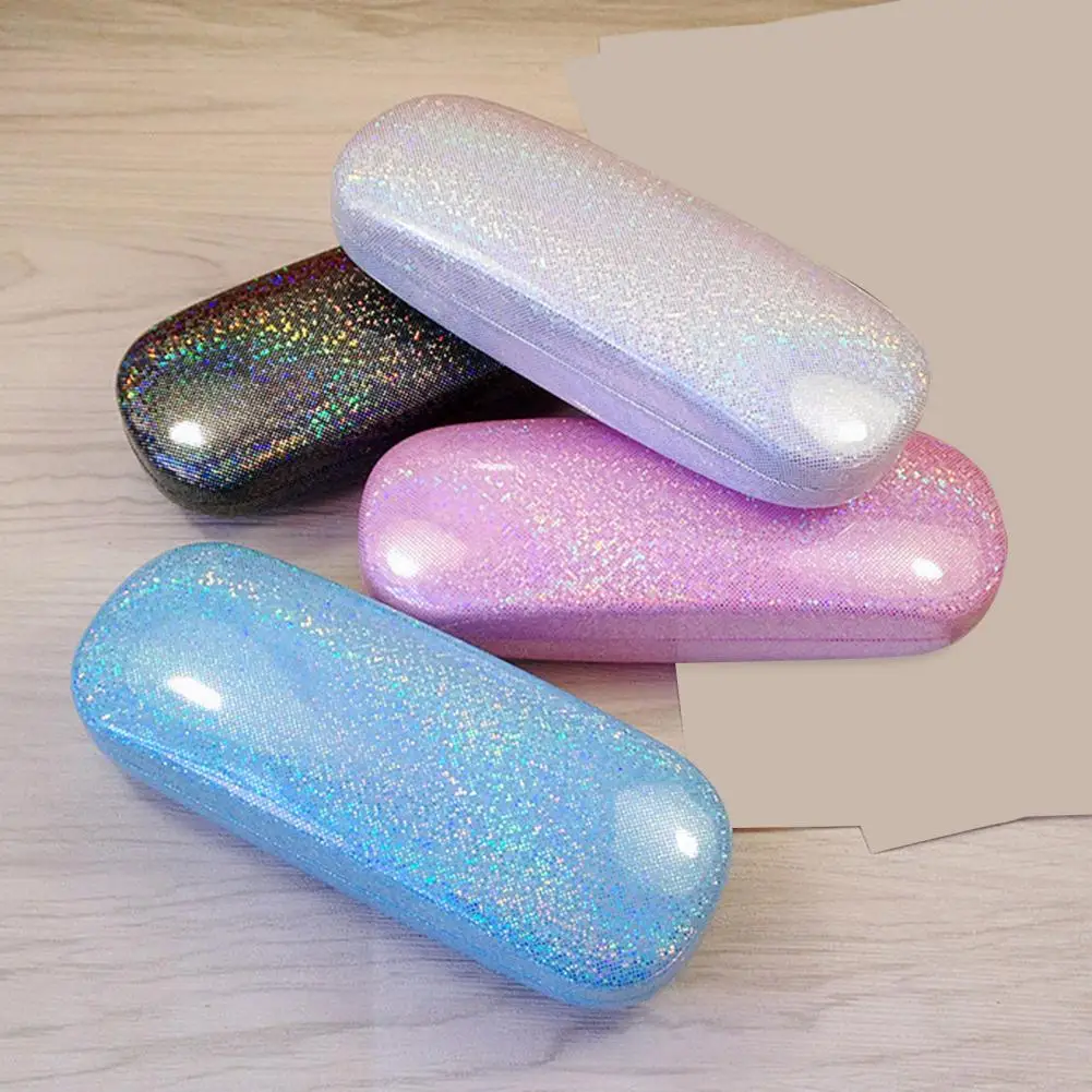 

Glitter Glasses Case Myopia Glasses Case Bullets Buckle Box Optical Myopia Iron Box Student Simple Sunglasses Box Storage Case