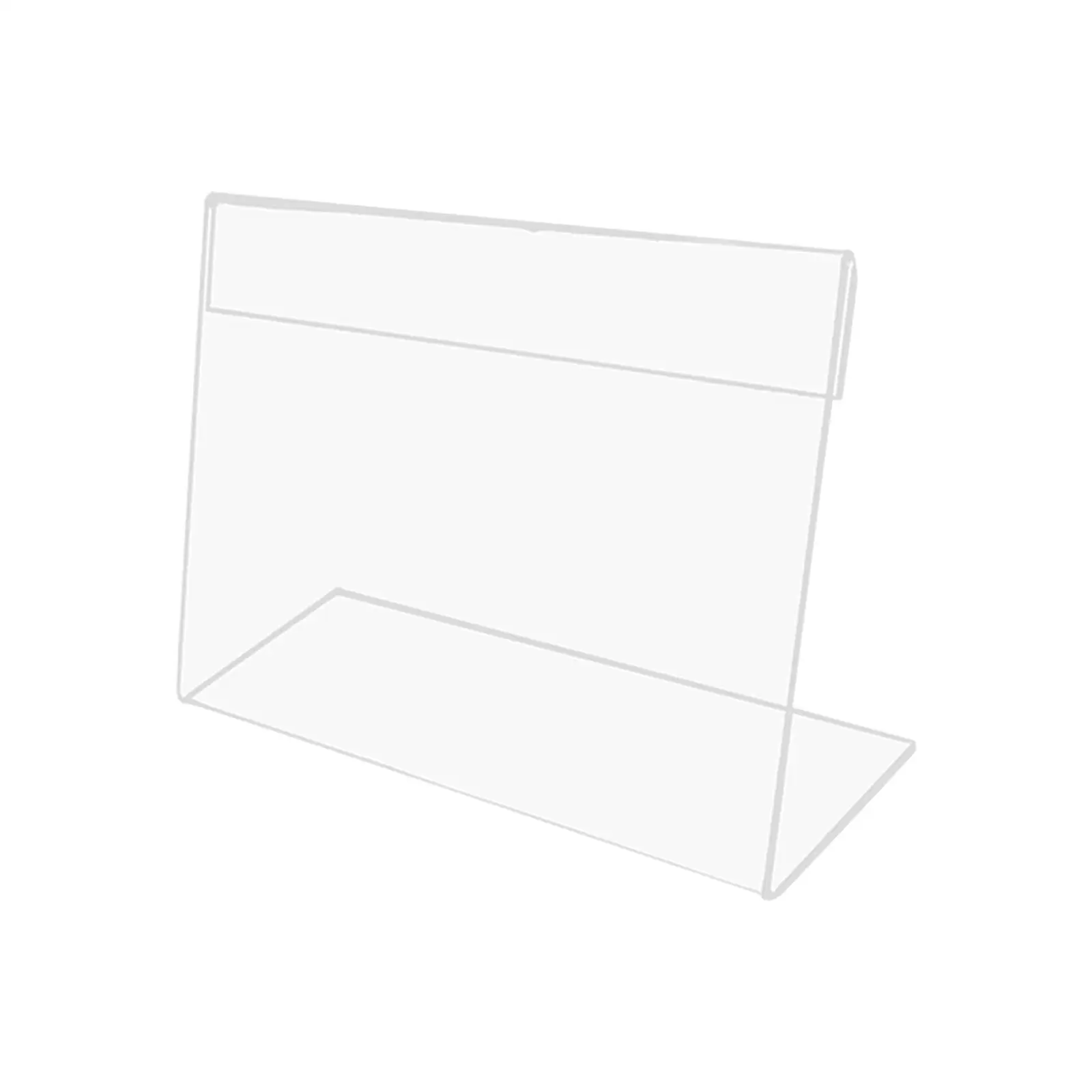 2-6pack Mini Sign Display Holder Clear Desktop for Reception