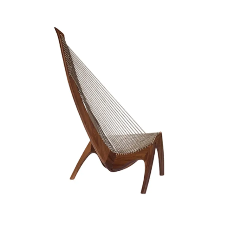 Nordic solid wood sailing chair art creative B & B wine porch leisure sofa chair