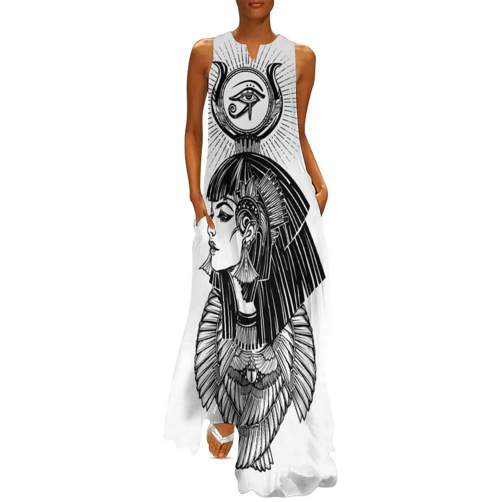 God Horus Long Dress Women's summer dresses Clothing female dresses for women 2025