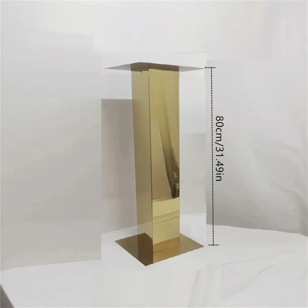 Metallvase Hochzeitstisch-Mittelstücke Edelstahl-Blumenständer Vasen für Gangdekorationen Partydekoration – Detail 10
