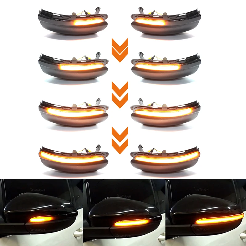 

For Volkswagen VW GOLF 6 VI MK6 GTI R line R20 Touran Dynamic Blinker LED Turn Signal Light Side Mirror Indicator Sequential