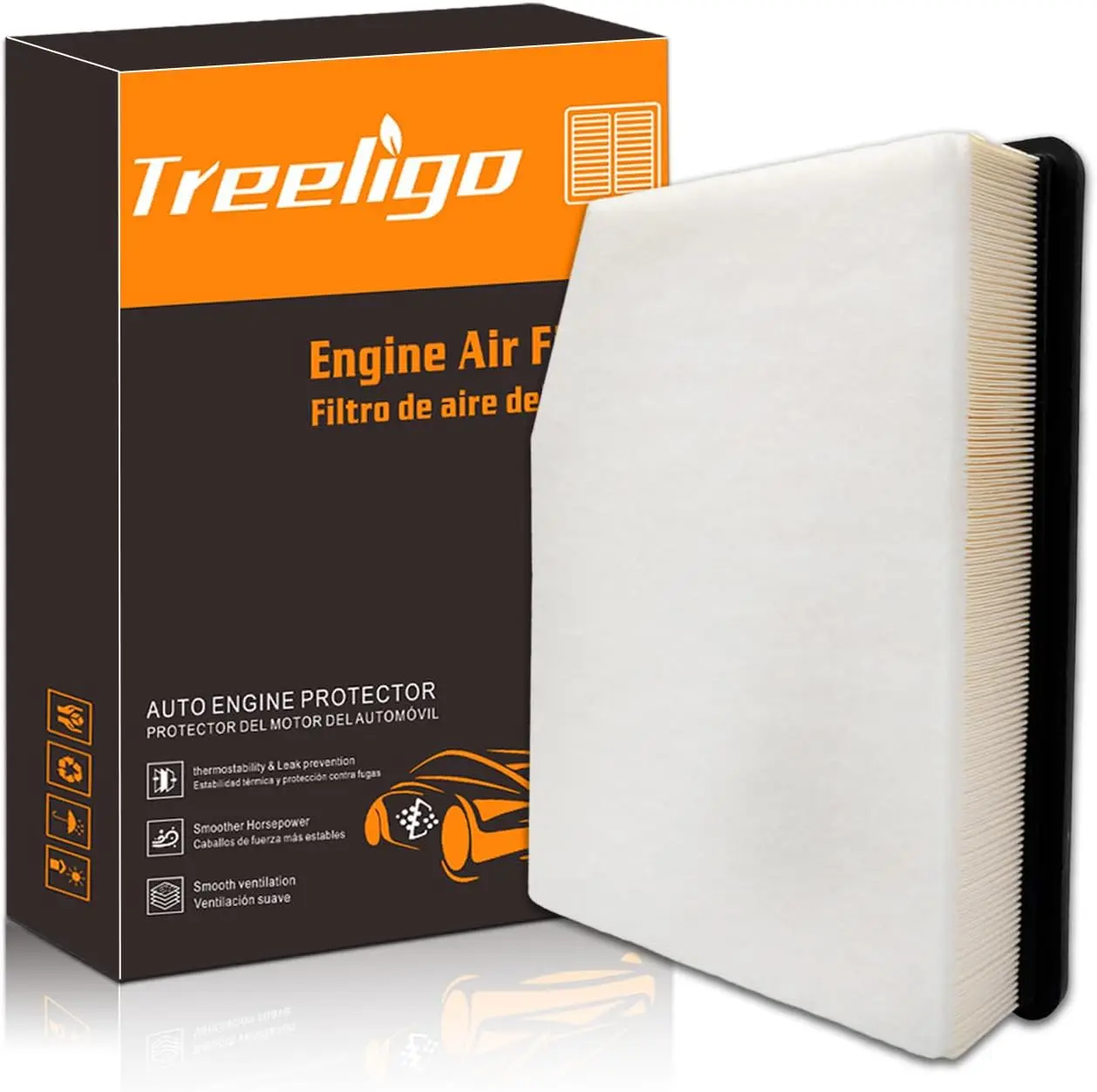 

CA12405 Engine Air Filter, Replacement for Chevy Silverado 1500 2500 3500 Suburban Tahoe & GMC Sierra 1500 2500 3500, Yukon, Yuk