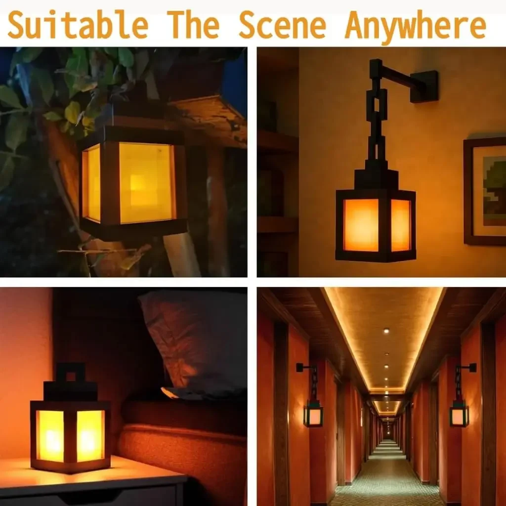 ضوء ليلي LED فانوس منقط، ضوء ليلي على الحائط بـ 16 لونًا مع مفتاح لمس وجهاز تحكم عن بعد، طاولة قابلة لإعادة الشحن وموزن #2