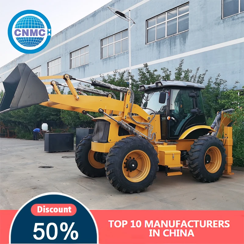 

Machinery Loaders EPA EURO5 Engine Small Loader Multifunctional Cab Mini Backhoe Loader Car Construction Set Wheel Steers