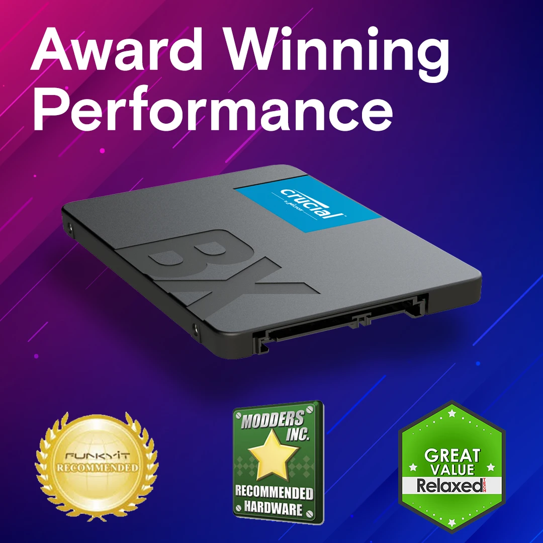 Crucial BX500 SATAIII 1 تيرابايت 2 تيرابايت 4 تيرابايت ثلاثي الأبعاد NAND2.5 بوصة 240 جيجابايت 500 جيجابايت SSD داخلي، حتى 540 ميجابايت/ثانية - محرك أقراص الحالة الصلبة