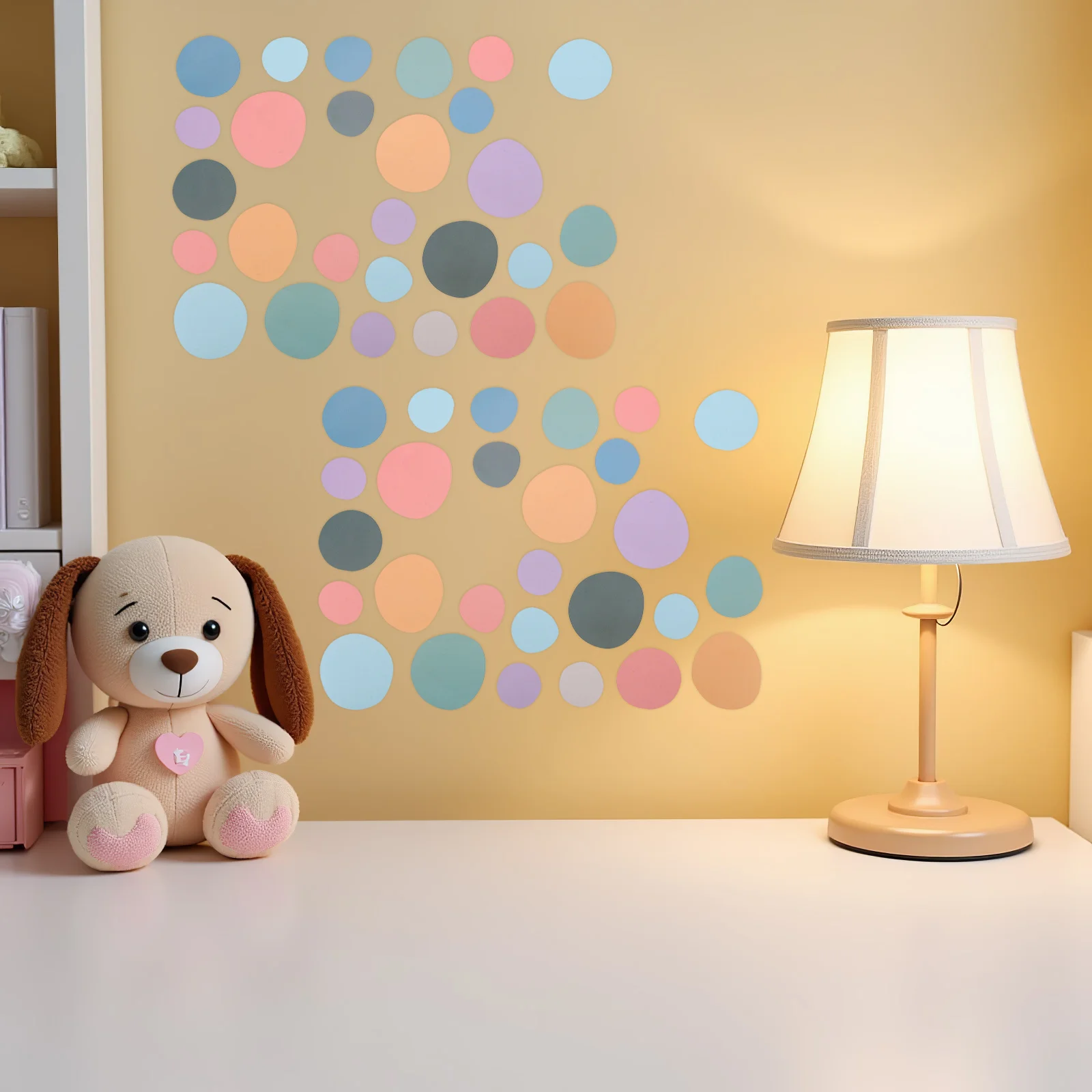

10pcs Colorful Circle Dot Wall Decals Boho Irregular Self-Adhesive Removable Kids Room Playroom Bedroom Nursery Decor Stickers