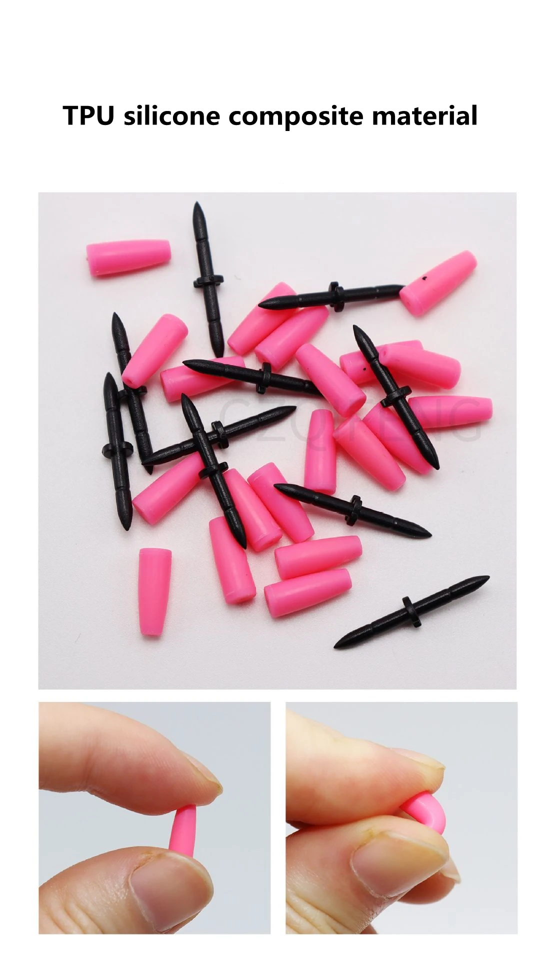 ZYZHE Meeresfischen-Posenstopper 10 Stück/Beutel – Apo Float Stopper für den Abstieg des Posen – Angelzubehör-Set – Detail 6
