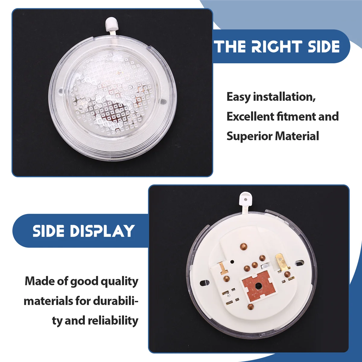 #462H Interior Roof Dome Reading Light Lamp Assembly for Nissan Frontier Pulsar Sentra Stanza 26410-H8500 (Transparent&White)