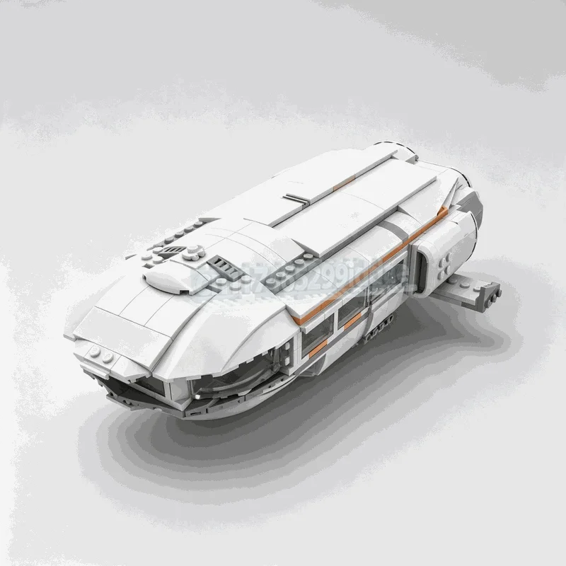 525PCS Resistance Transport Spacecraft Space Battle MOC Creative SciFi Vehicle Model Custom Puzzle DIY Assembly Brick Toy Gift