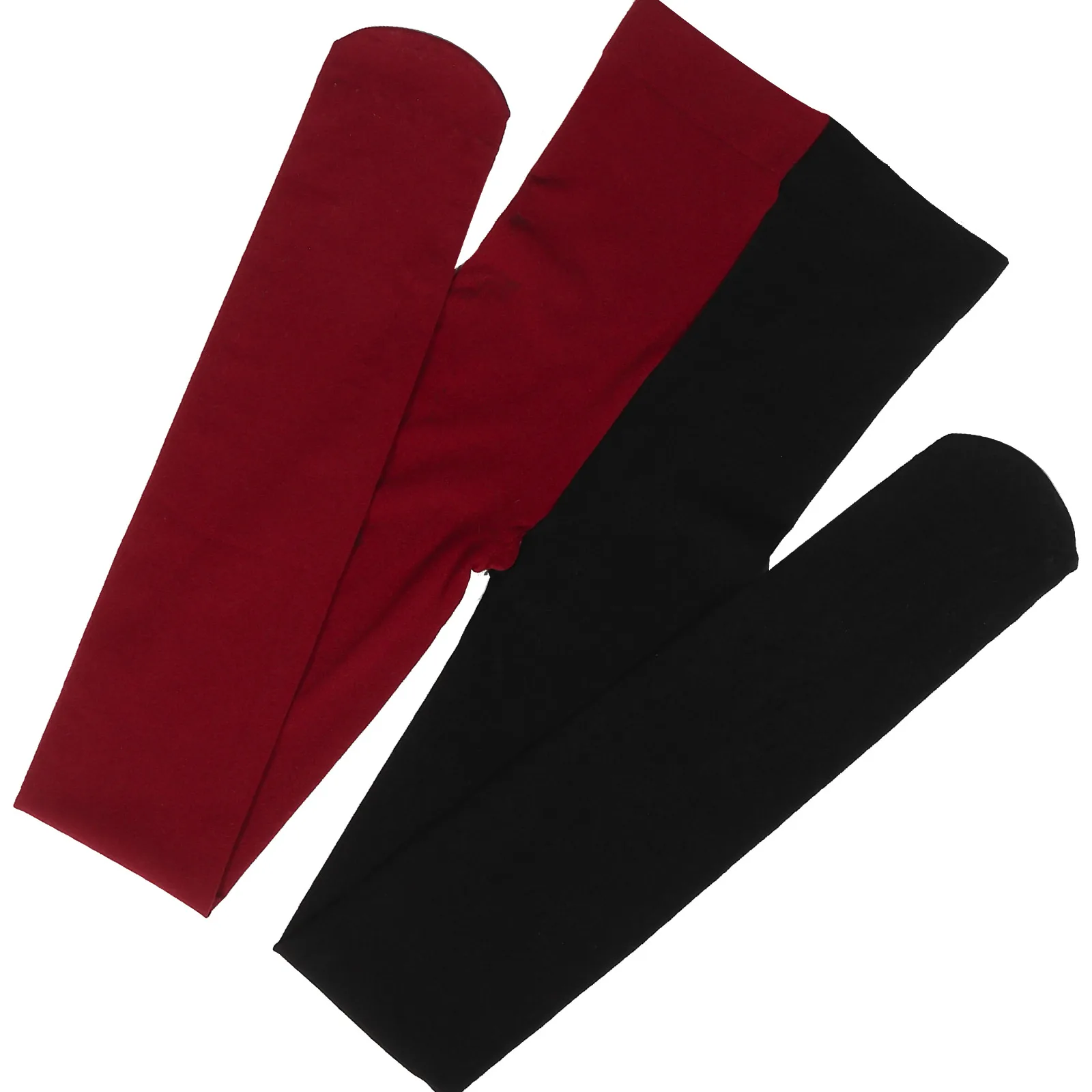 

Two Color Stockings Women Thigh Stockings For Women High Dark Red Candy Elastic Tights Long Leggings