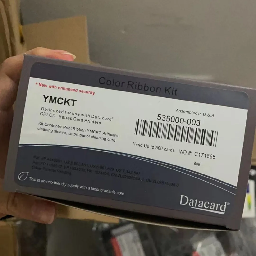 

original 535000-003 card printer color ribbon YMCKTKT 300 Images for Datacard CD800 CP60 CP80 card printers