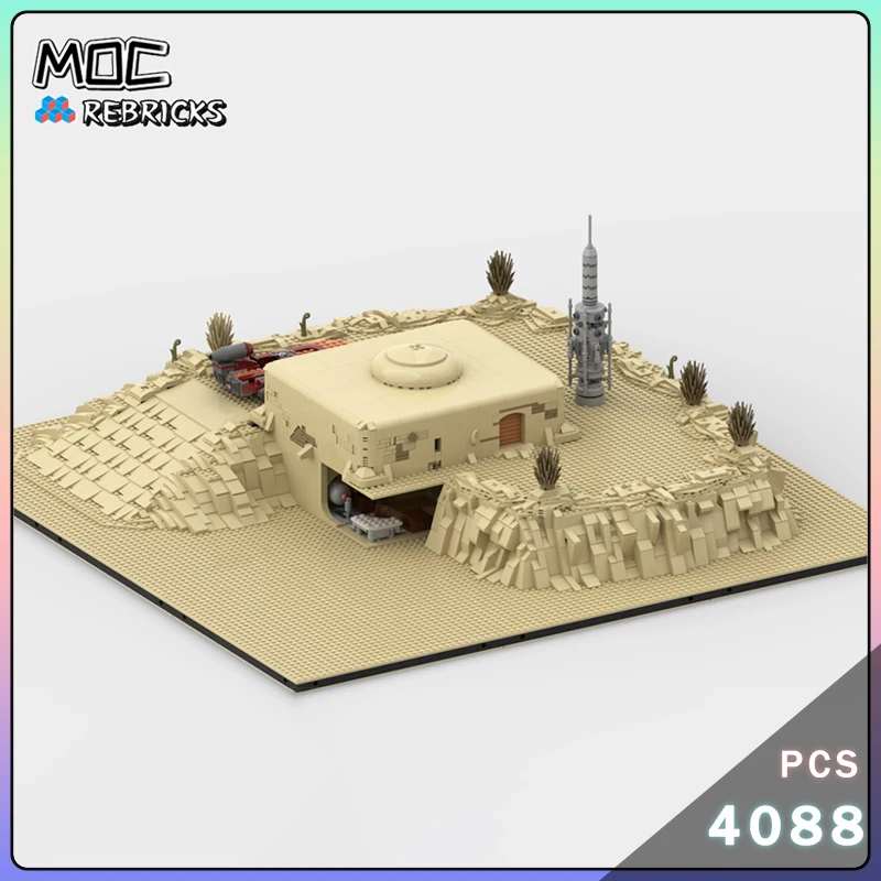 Bloques de construcción MOC, arquitectura Modular, modelo de casa de Tatooine Ben Kenobi, tecnología DIY, ladrillos, rompecabezas para niño, juguetes, regalos de navidad