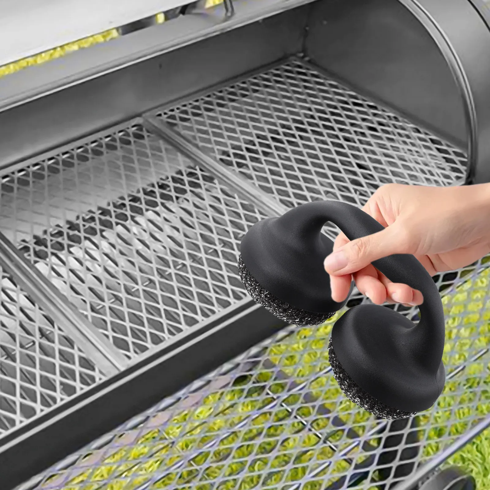 

Compact Barbecue Cleaning Brush Grill Cleaning Oven Cleaning Brush 18.5*10*9cm BBQ Cleaning Brush Compact Size
