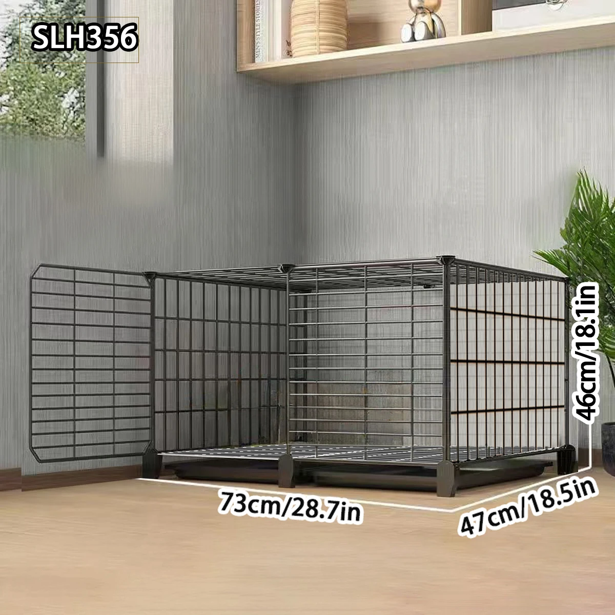 قفص أرنب داخلي كبير مع مرحاض وتنظيف النفايات التلقائي للاستخدام المنزلي، ومناسب أيضًا لخنازير غينيا والحيوانات الصغيرة الأخرى #4