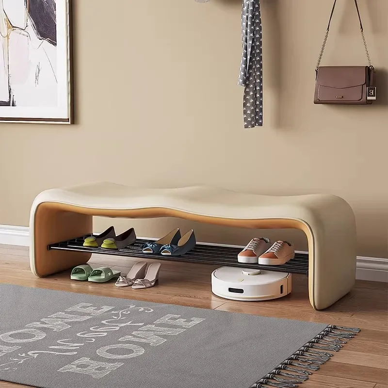 Multifunctional Luxury Lounges Living Room Footrest Portable Benches To Sit Entryway Shoe Changing Bench Minimalist Soft Stools