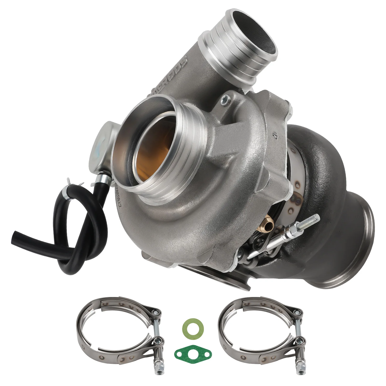 MaXpeedingrods New Billet Universal Turbocharger 660HP Water+Oil Cooled 54/67mm Compressor A/R 0.70