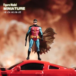 1/87 1/64 1/43 1/24 1/18 Anime Characters Caped Man Robin Scene Figure Model Miniature Dolls Toy For Collection