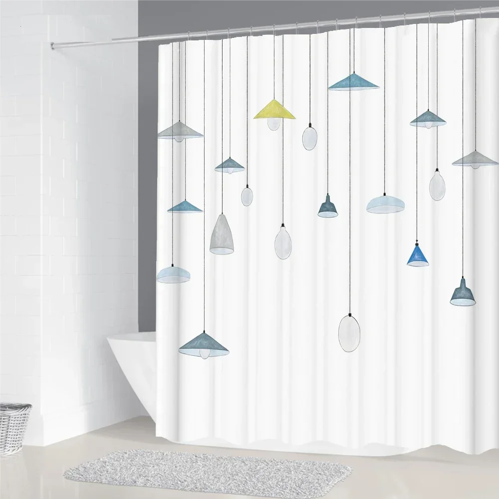 Bathroom Curtain Modern Simple Pattern Home Decor Waterproof Polyester Shower Curtains Bath Screen