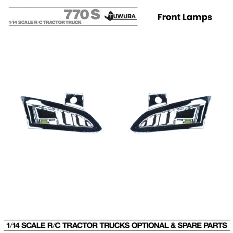 770S LED Daytime Running Lights Front Spotlight Upgrade For Tamiya 1/14 RC Truck Scania 770S 6x4 56368 8x4 56371 Car Toy Parts