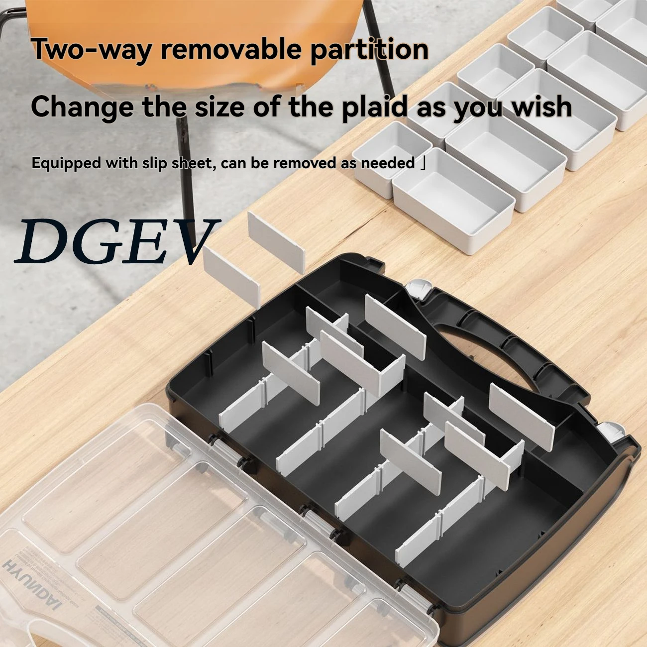 Handheld parts box, screw storage box, drill bit, batch head, hardware tool classification, plastic electronic component storage