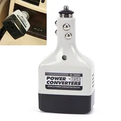 New Car Auto Charger Adapter DC 12V To AC Converter 220V Charger Power With USB Auto Accessories