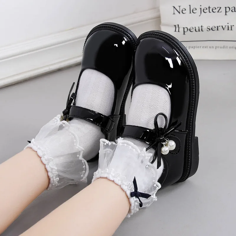 

Simple Children's Leather Shoes Student Performance Single Shoes Boys and Girls Party Dress Shoes Kids Formal Leather Non-slip