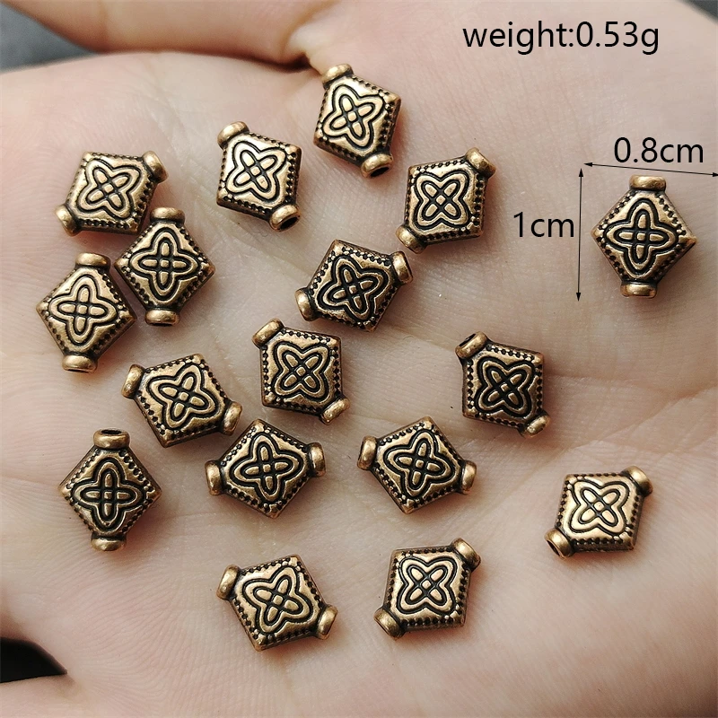 3 Colors Perforated Metal Flower Spacer Gasket DIY Beaded Necklace Earrings Jewelry Connector Accessorie Tibetan Silver Discover