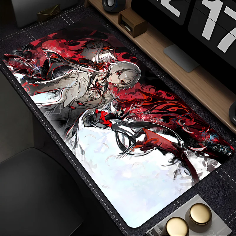 

Mousepad Gaming Mouse Pad PC Accessories Non-slip HD Keyboard Pad G-genshin Impact Arlecchino Large Desk Mat Rubber Extended Pad