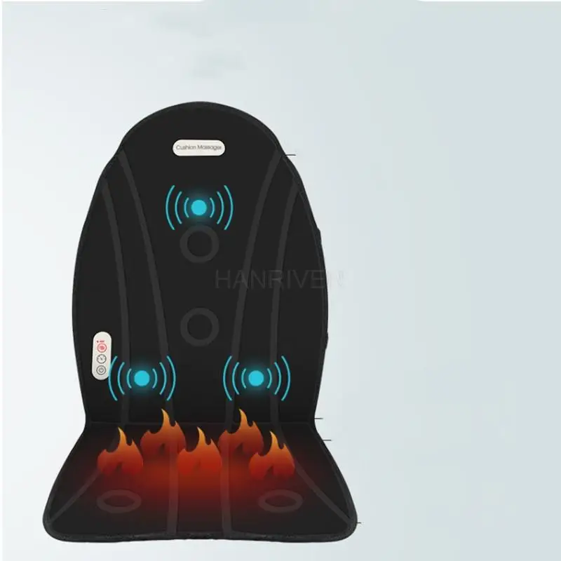 220V Multi-function car cushion heating body vibration massage massage cushion for leaning on of the waist back massager