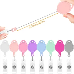 2.5cm 10pcs Lot Retractable ID Badge Holder Badge Clips Reel Clip for Nurse