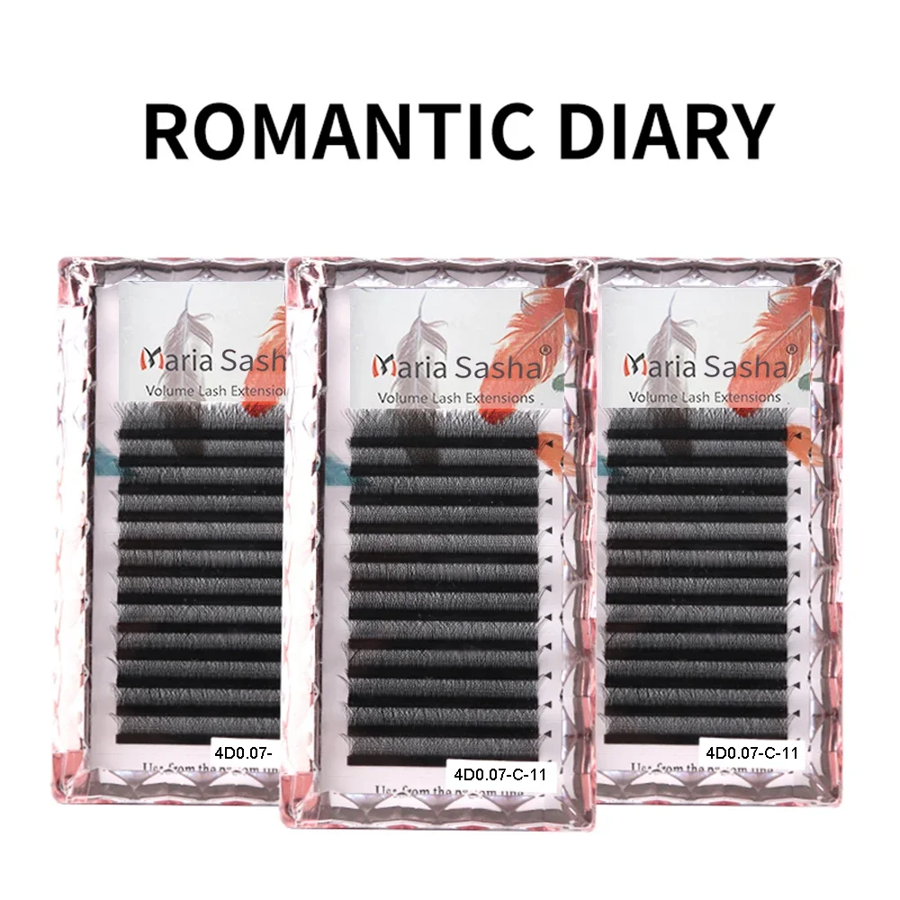 MARIA 5D W Lashes Easy Fan Наращивание ресниц Оптовая продажа Y Готовый объем 12 рядов W Стиль Натуральный мягкий частный логотип