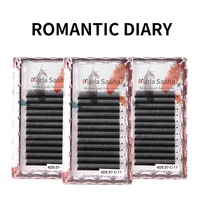 MARIA New Fairy 3D Thick W Shape Eyelashes Easy Fan 5D Lashes Extensions Wholesales Volume 12 Rows Y Style Natural Soft Logo 5
