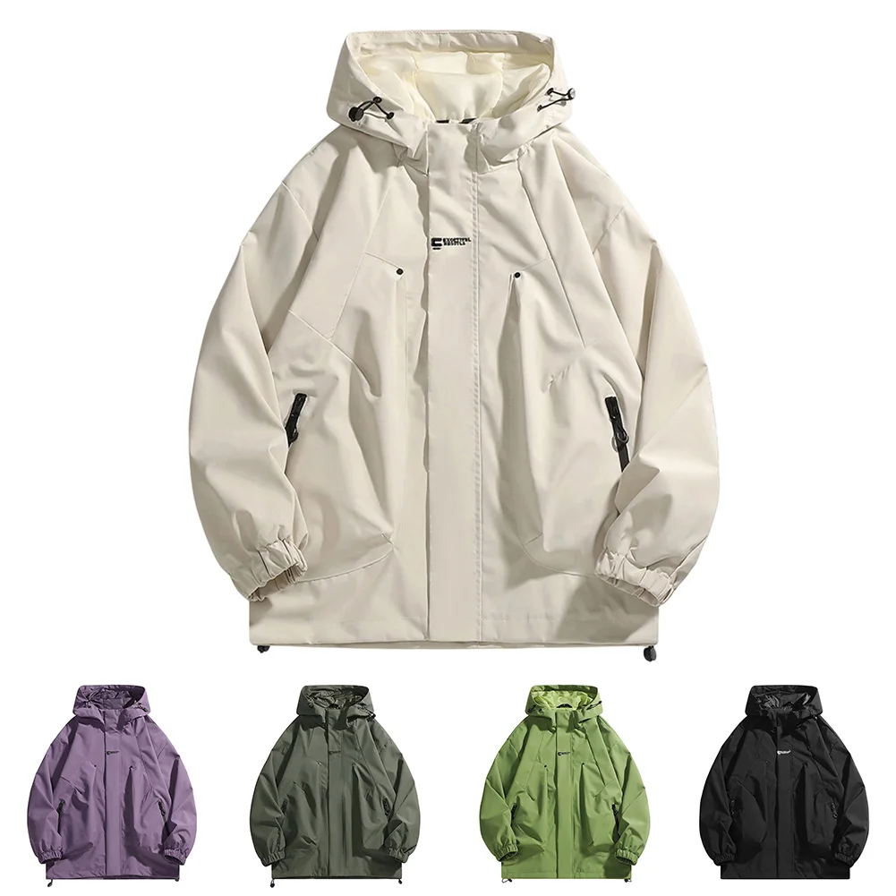 

Camping Sportswear Hooded Hiking Coat Hiking Trip Outdoor Activities Casual Fashion Spring,Fall,Winter Solid Color Long Sleeve