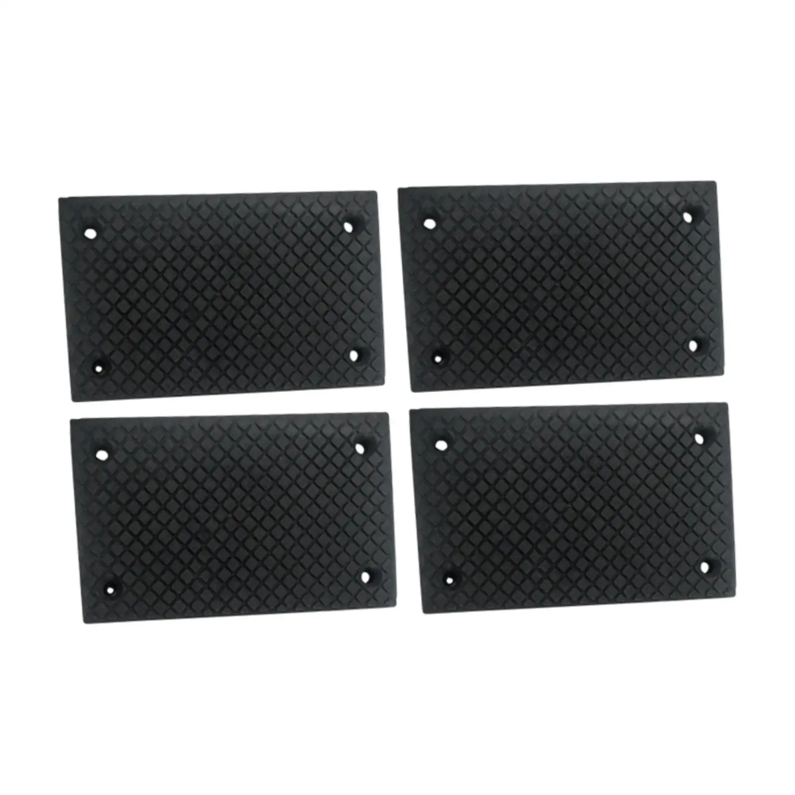 

4Pcs Rubber Arm Pads Square Pads Slotted Auto Jacking Lift Pads for Trolley Jack Vehicle Lift Easy to Install Accessories