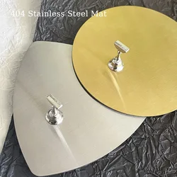 10cm Diameter Stainless Steel Nail Showing Shelf Photograph Background Manicure Tool Anti-Slip Magnetic Nail Holder Cushion 404S