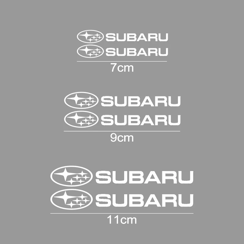 6pcs Car Brake Caliper Personalized Stickers Decals for Subaru STI Levorg Forester WRX XV Outback Crosstrek Legacy Impreza Badge