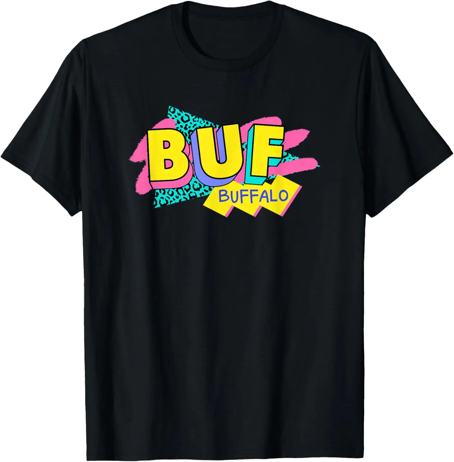 Rad Retro Buffalo 90s Style BUF New York 90s Nostalgia T-Shirt