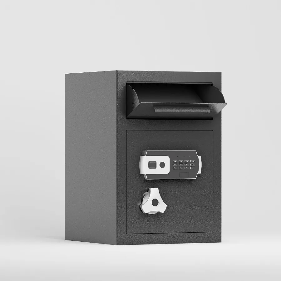 

515 Flip cabinet Digital Depository Safe Made of Carbon Steel Electronic Code Lock Depository Safe with Deposit Slot Depository