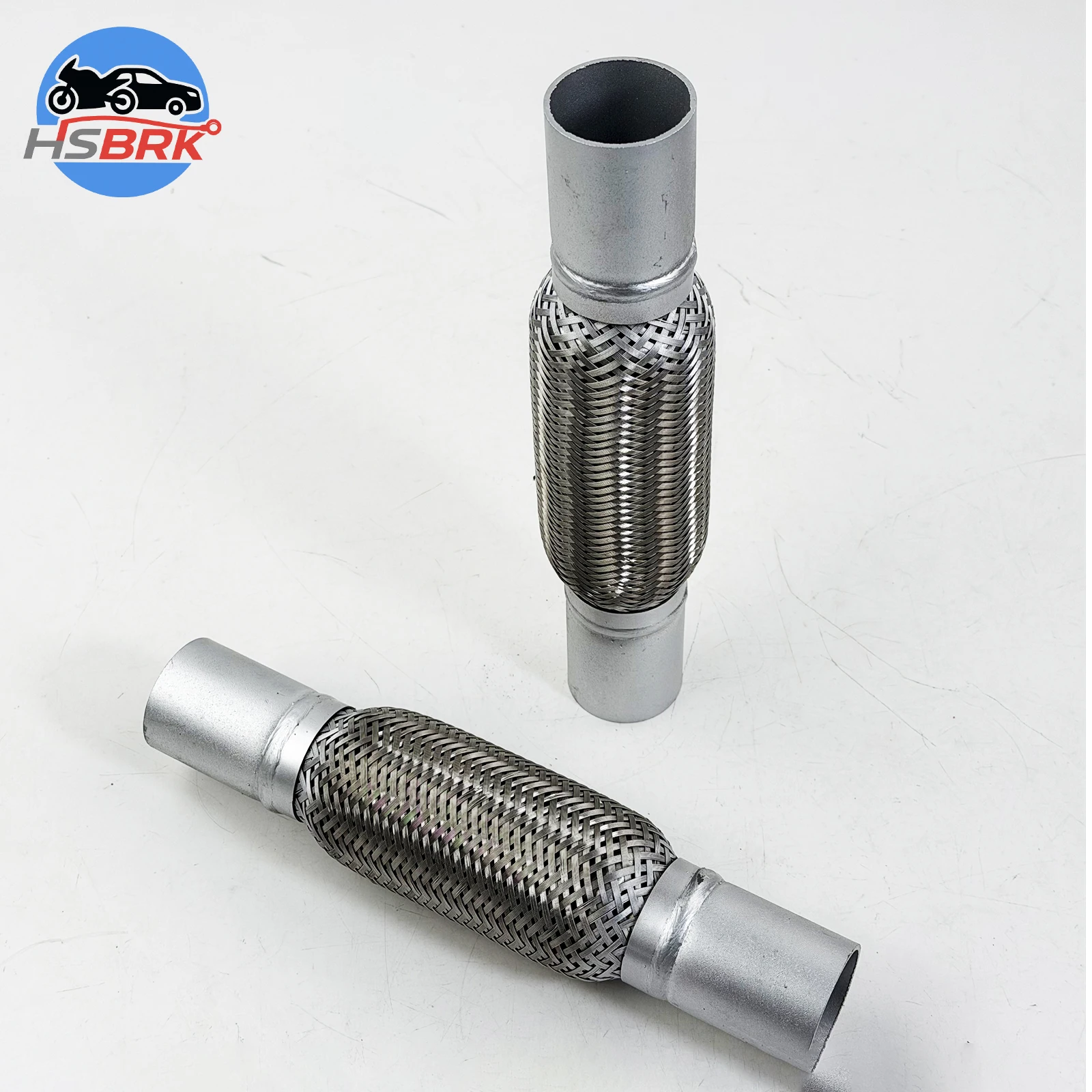 

ID32-102mm Universal Exhaust Flex Pipe Stainless Steel Braided Bellow Flexible Muffler Connector Weld On Car Exhaust Repair Tube